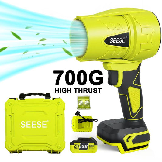 SEESE Cordless Turbo Blower, High-Speed Handheld Dryer for Car Cleaning, Hair Drying & Dust Removal