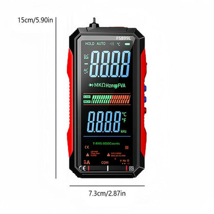 6000 Counts True RMS Digital Multimeter, Auto-Ranging Voltage Tester for Home, Car Repair & Industrial Use