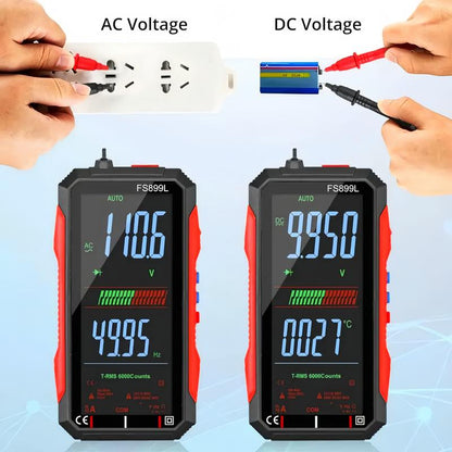 6000 Counts True RMS Digital Multimeter, Auto-Ranging Voltage Tester for Home, Car Repair & Industrial Use